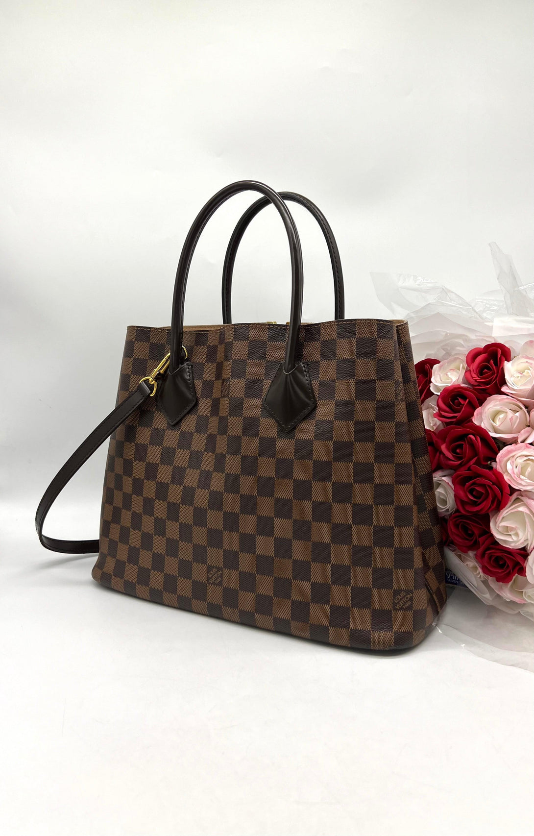 LOUIS VUITTON KENSINGTON DAMIER EBENE BAG - Reeluxs 