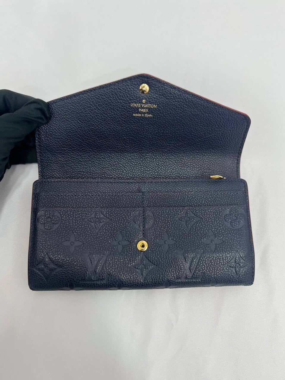 LOUIS VUITTON LV  Monogram Empreinte Leather Long Wallet