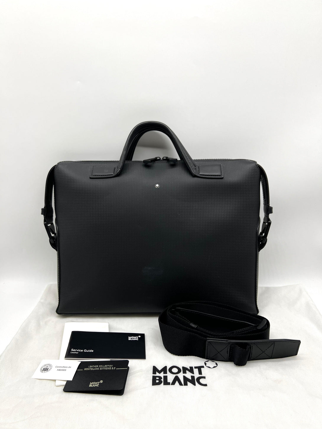 Montblanc Leather Extreme 2.0 Ultra Slim Document Case Black at - Reeluxs 