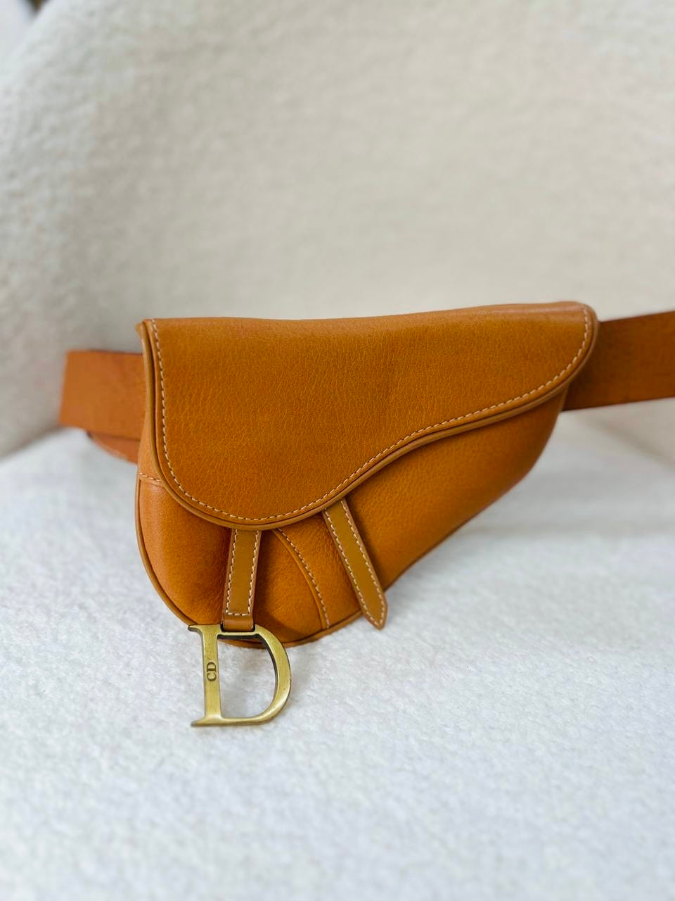 CHRISTIAN DIOR Saddle Belt Bag - Brown