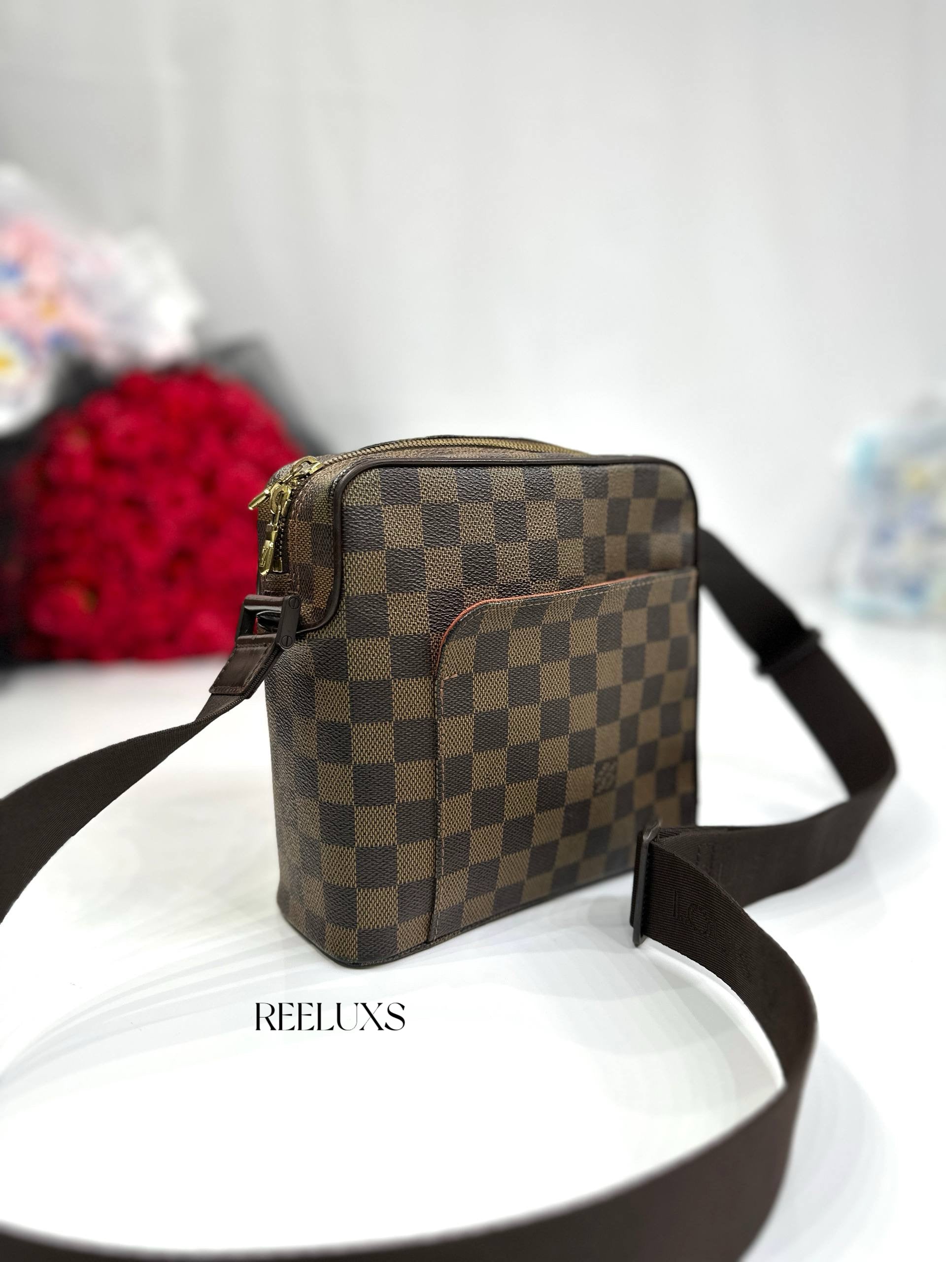 LOUIS VUITTON LV Damier Olaf PM Pochette Shoulder Bag