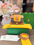 FULL SET 2024 GOYARD SAIGON Mini Wooden Handle Handbag
