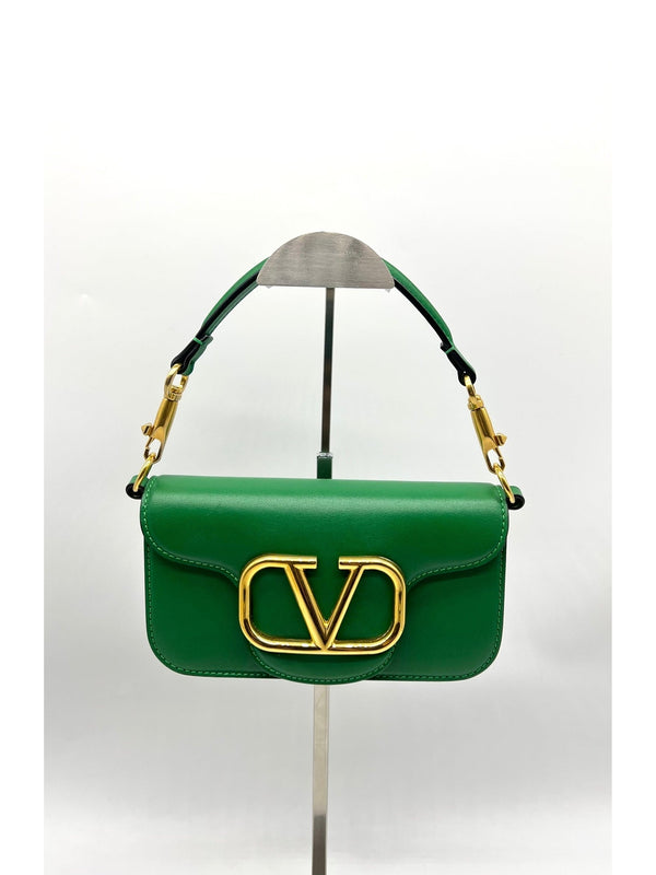 Valentino Locò VLogo Plaque Small Shoulder Bag - Reeluxs 