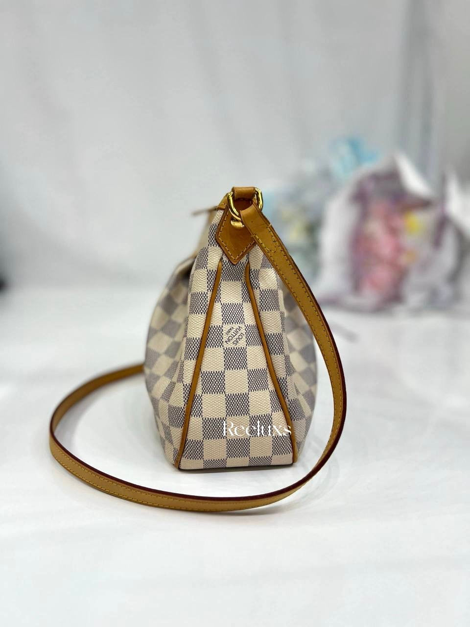 LOUIS VUITTON LV Damier Azur Siracusa PM Shoulder Bag