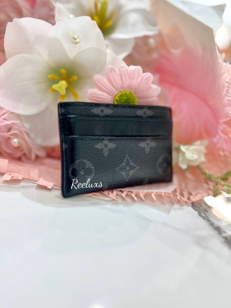 LOUIS VUITTON LV Monogram Eclipse Double Card Holder