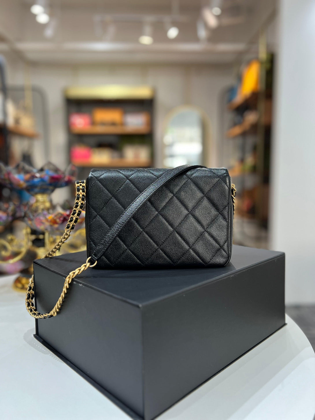 CHANEL CAVIAR SLING BAG - Reeluxs 