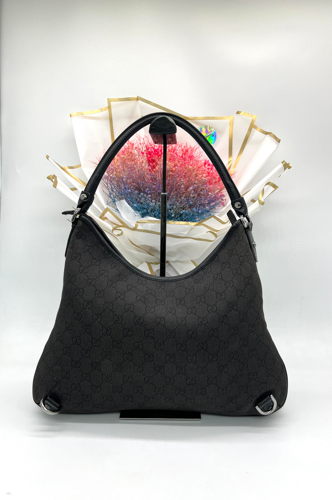 GUCCI GG Denim Small Abby Hobo Bag - Reeluxs 