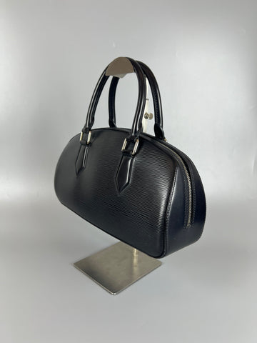 LOUIS VUITTON Vintage Jasmine Epi Noir Handbag