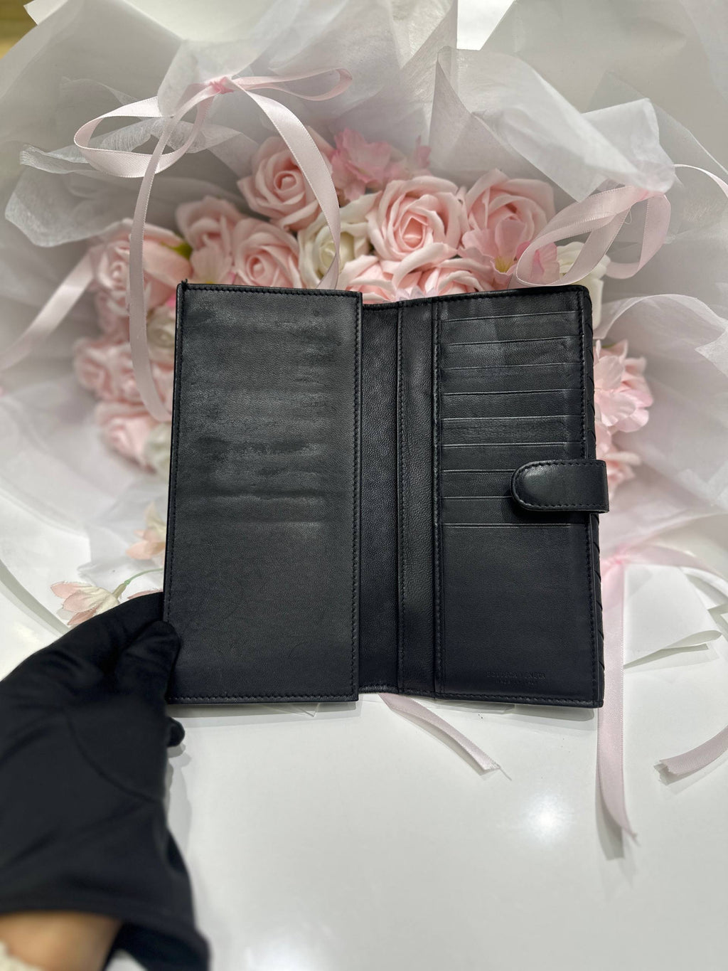 BOTTEGA VENETA Intrecciato Long Wallet With Coin Purse