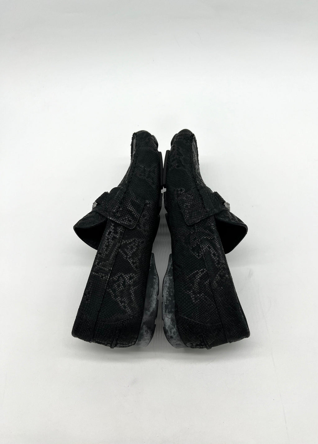VERSACE BLACK NUBUCK LOAFERS SIZE 40 - Reeluxs 