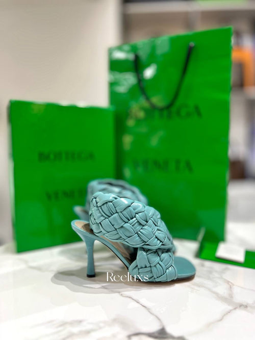 BOTTEGA VENETA Board Woven Leather High-heel Sandals