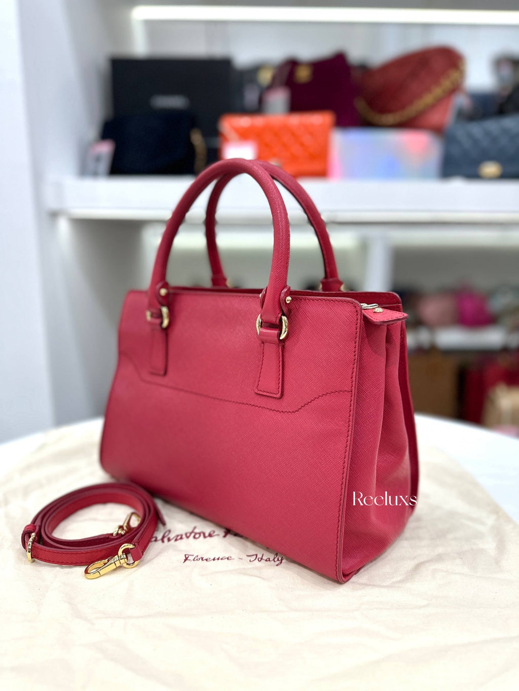 SALVATORE FERRAGAMO Beky Small Tote Bag