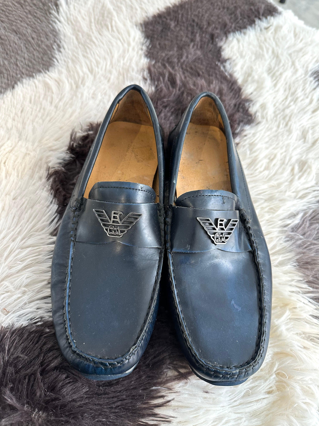 EMPORIO ARMANI Men’s Loafers Midnight Size 6 - Reeluxs 