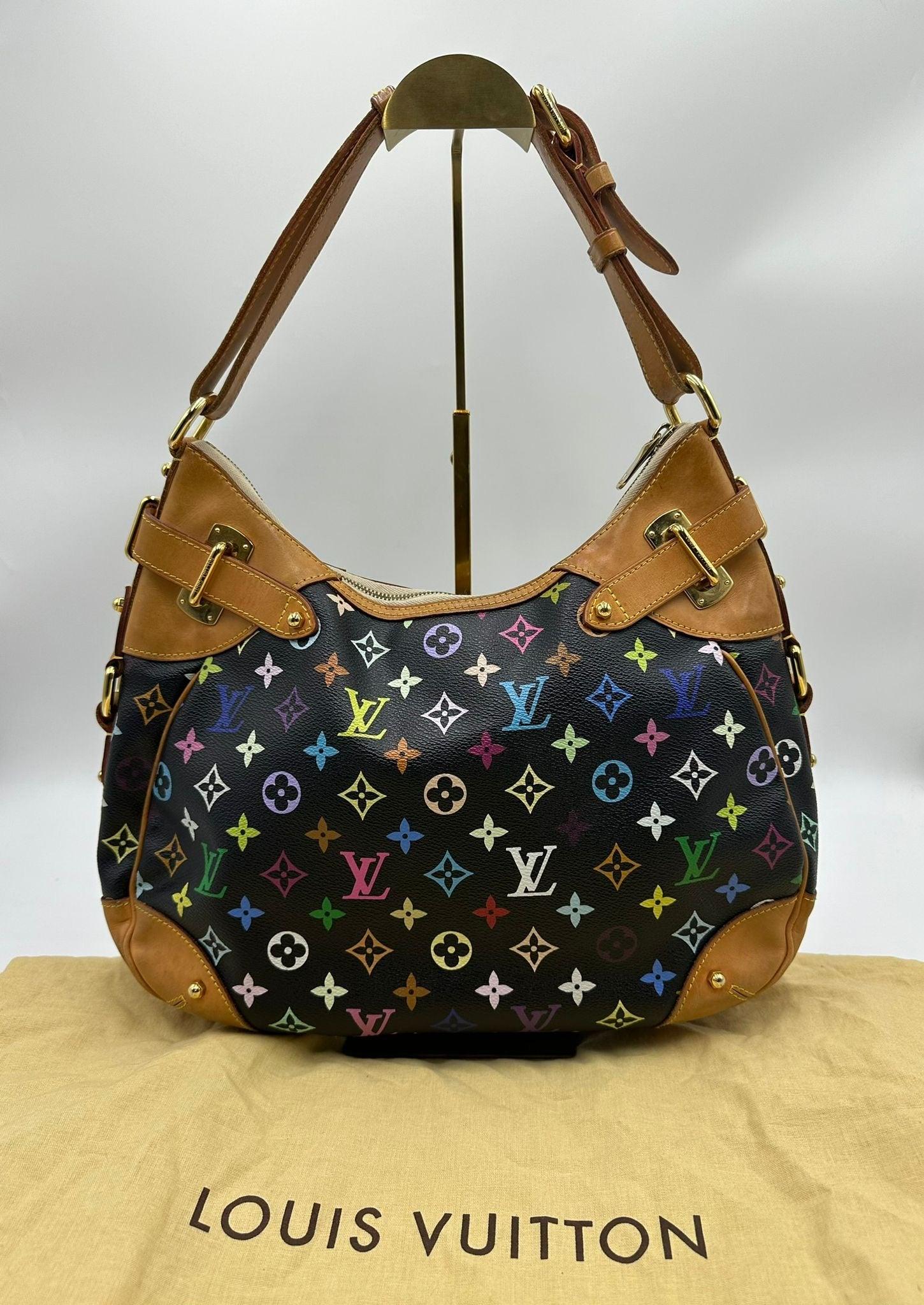 LOUIS VUITTON Vuitton Multicolore Greta Monogram Noir Bag - Reeluxs 