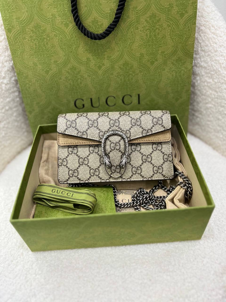 FULL SET GUCCI Dionysus GG Super Mini Slingbag