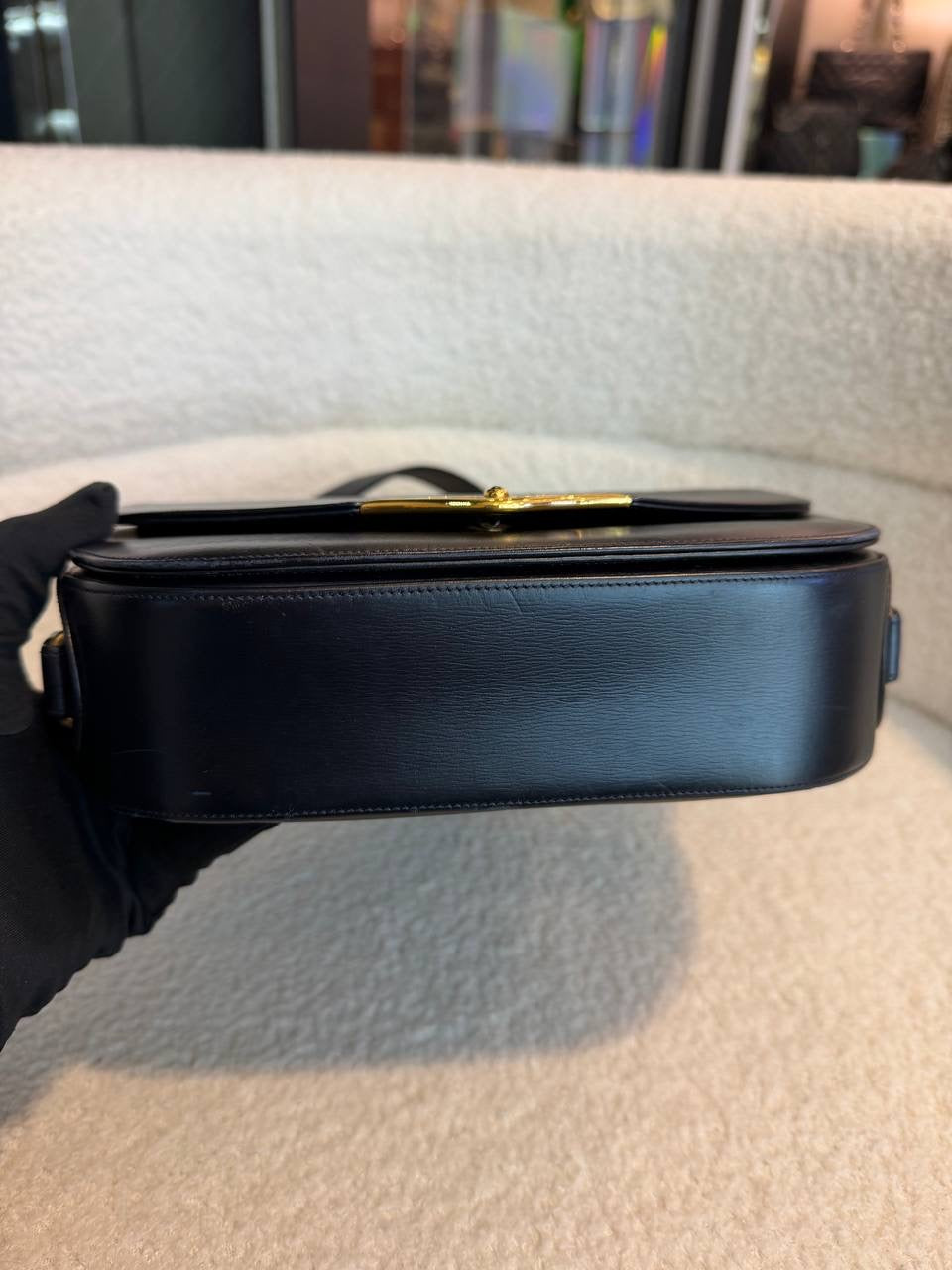 Cartier Leather Sapphire Line Shoulder Bag