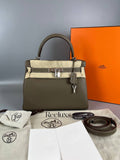 HERMES Kelly 28 ( PHW ) Handbag 2024 Unworn Full Set