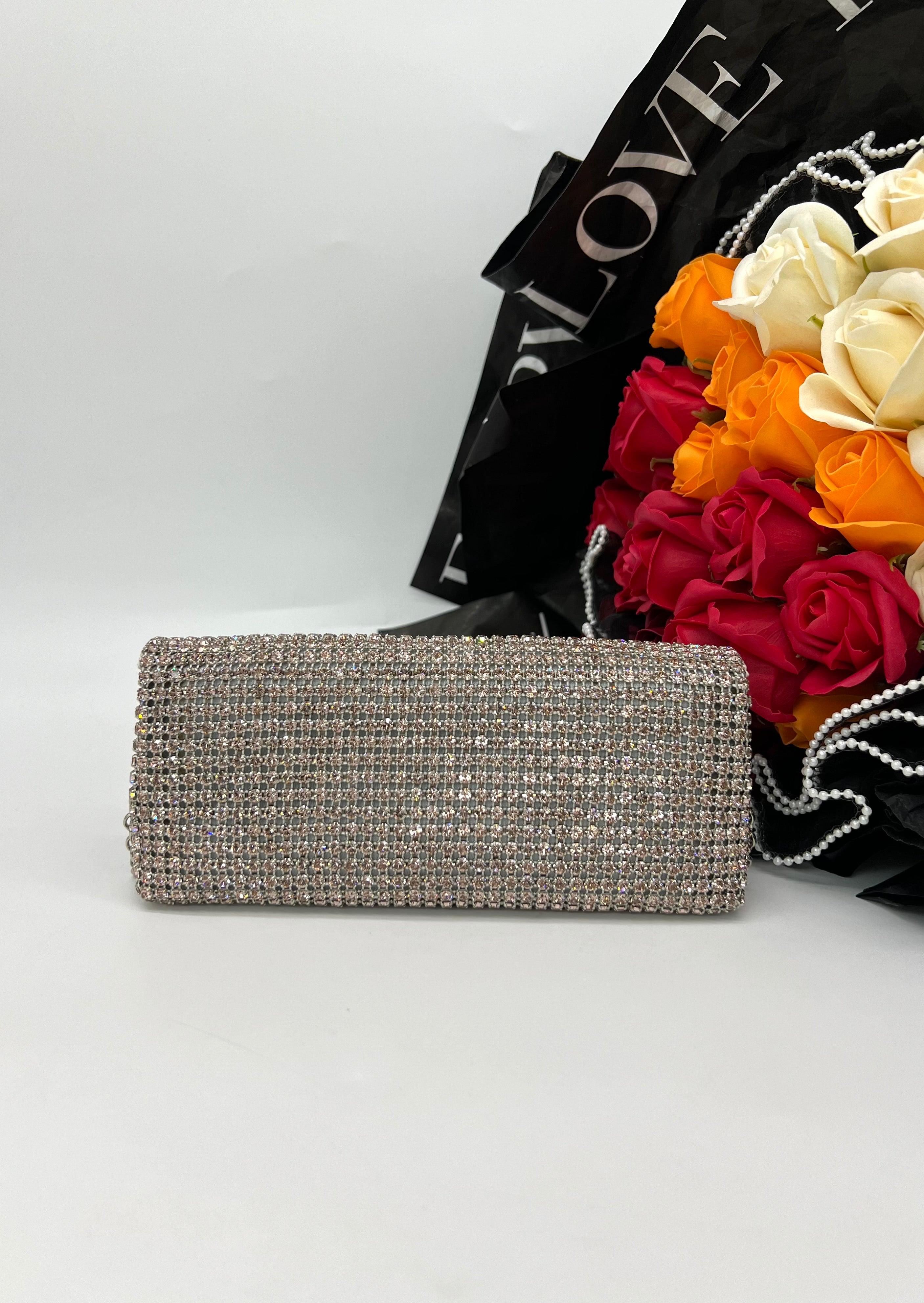 Oroton Icon Cinderella clutch with Swarozski crystal - Reeluxs 