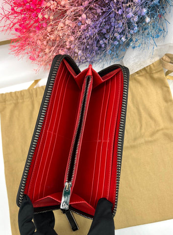 CHRISTIAN LOUBOUTIN Panettone Spike Leather Zippy Around Long Wallet - Reeluxs 