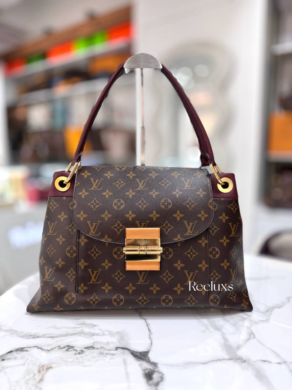 LOUIS VUITTON LV Monogram Bordeaux Olympe Shoulder Bag