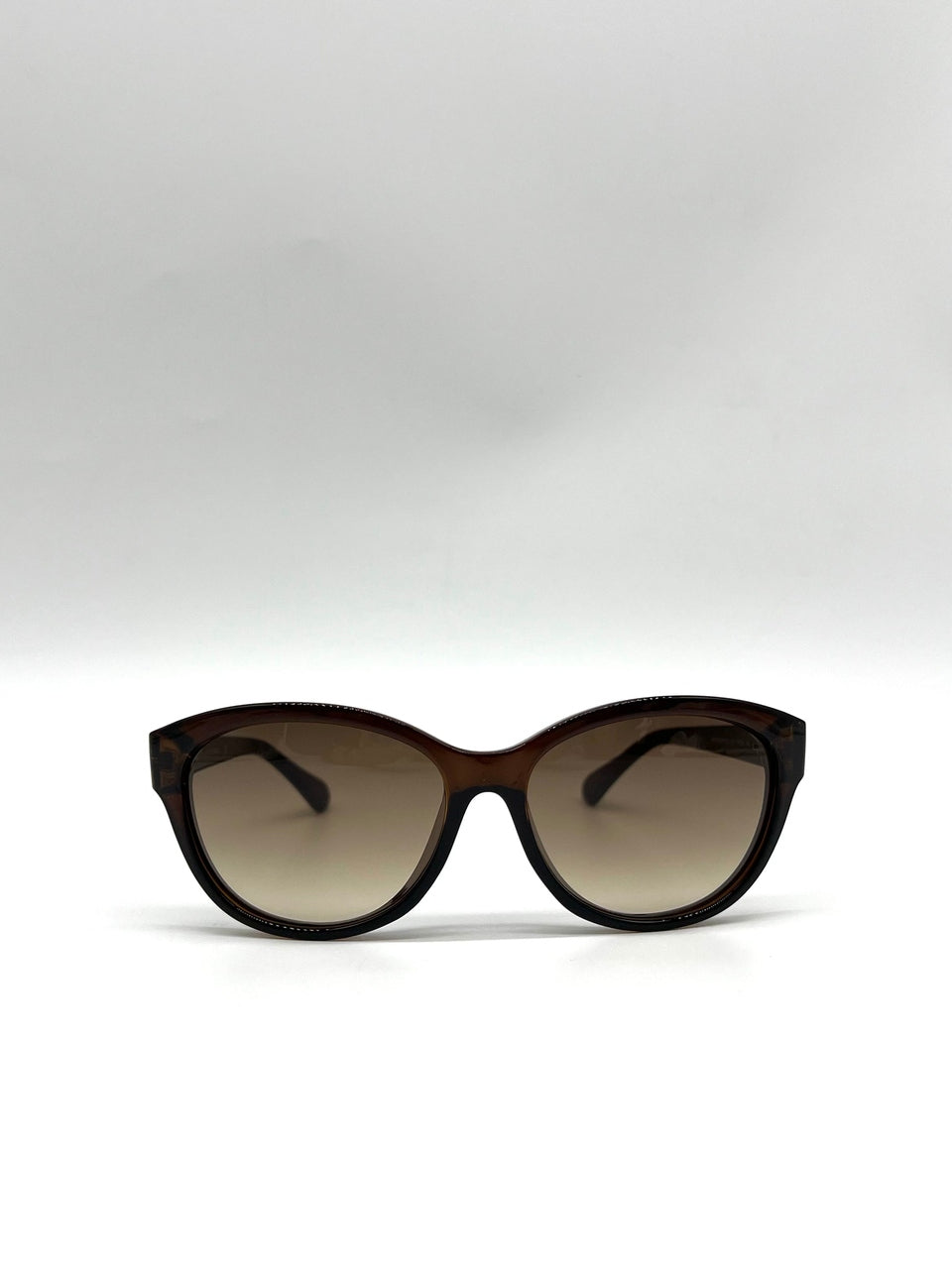 Diane von Furstenberg Sunglasses KATE DVF 611S 210 Clear Brown with Brown Lenses - Reeluxs 