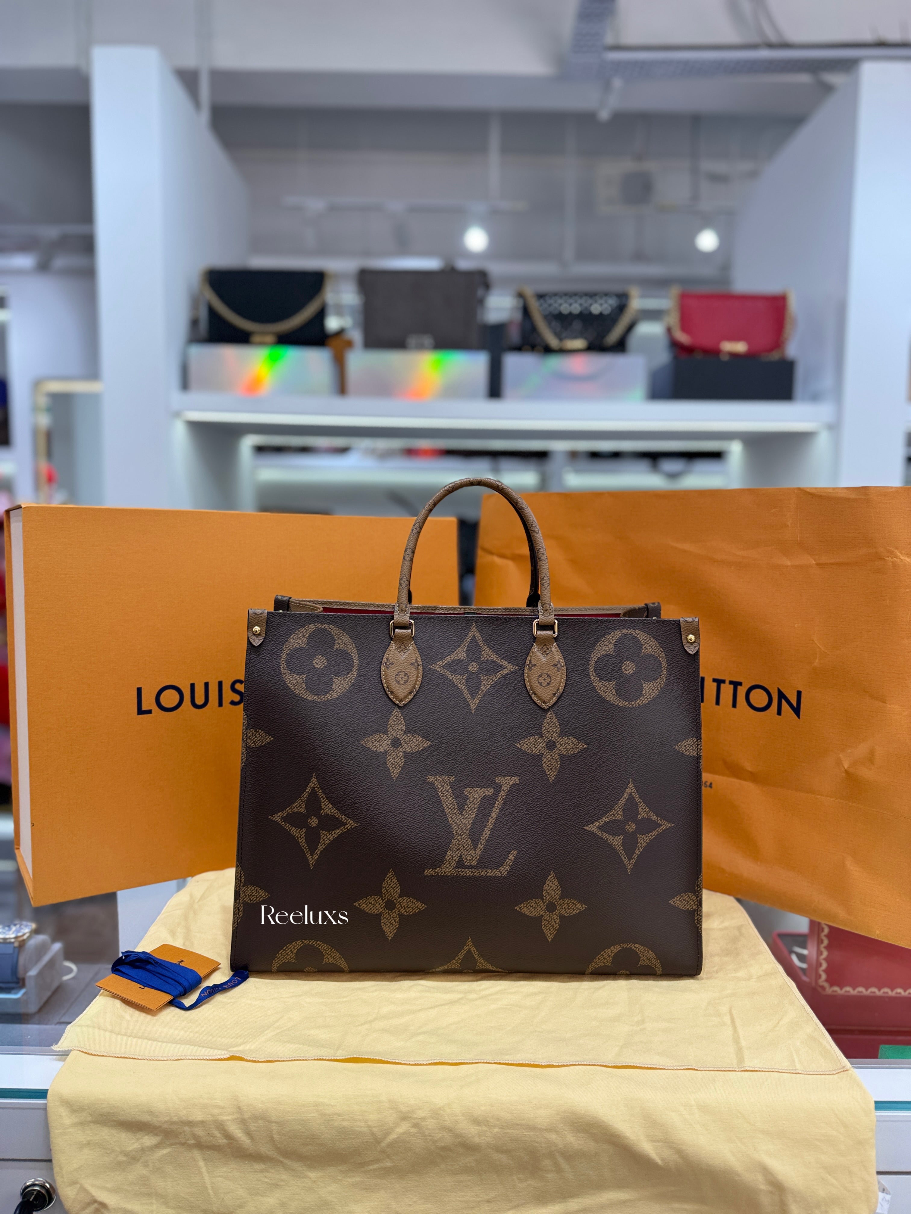 LOUIS VUITTON OnTheGo GM Monogram Reverse Bag