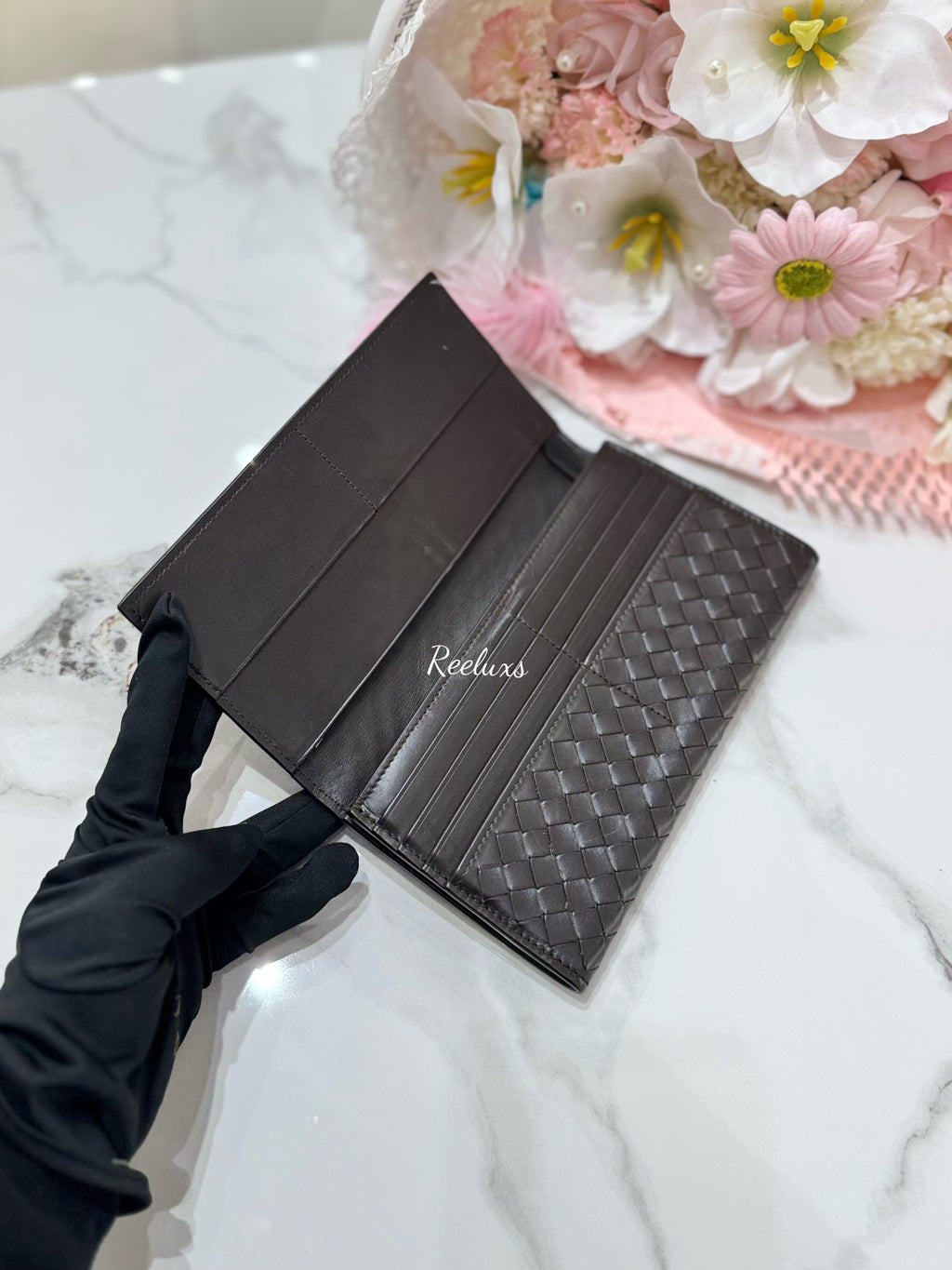 BOTTEGA VENETA Intrecciato Leather Flap Wallet