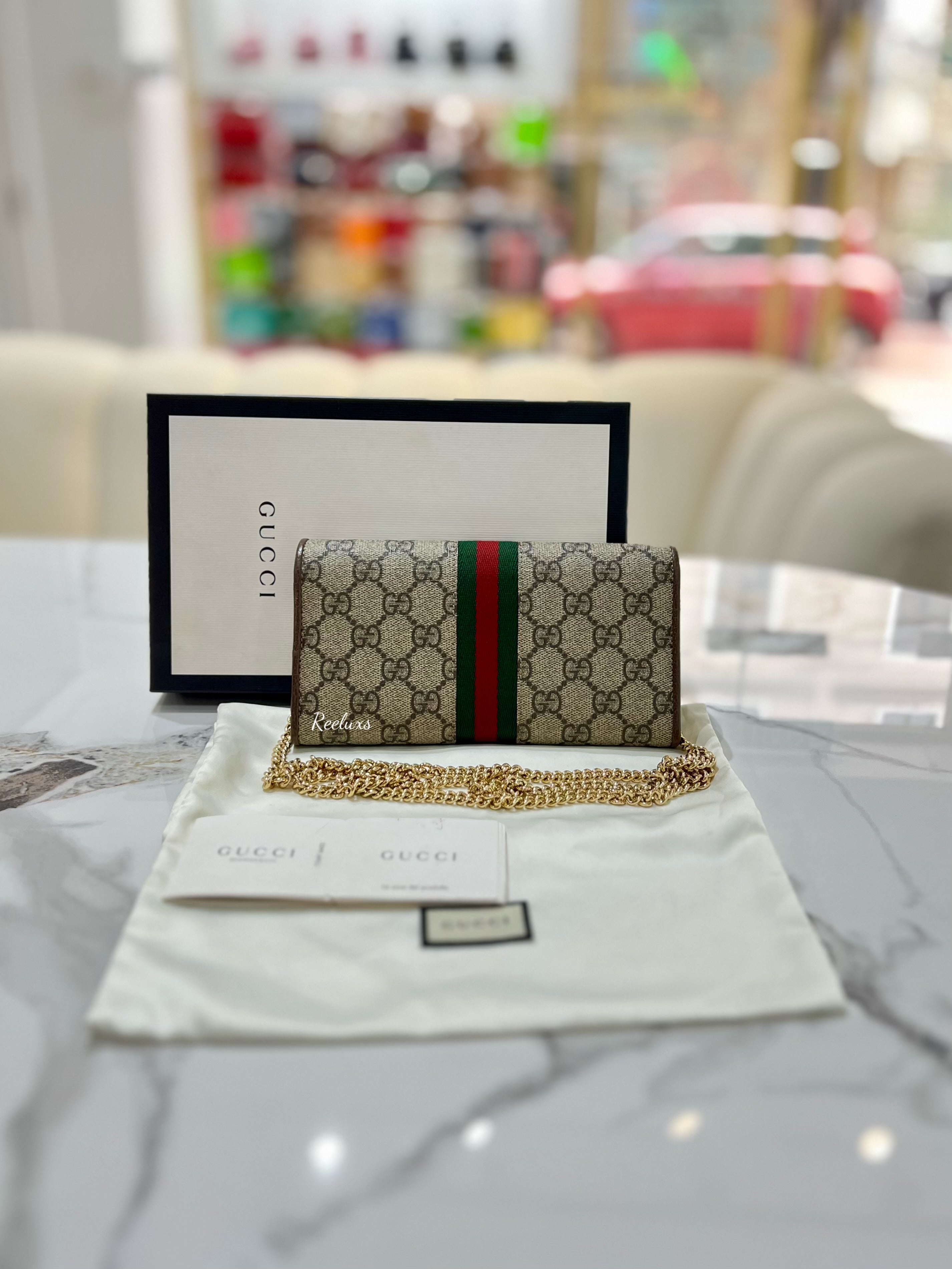 GUCCI Ophidia GG Continental Wallet On Chain