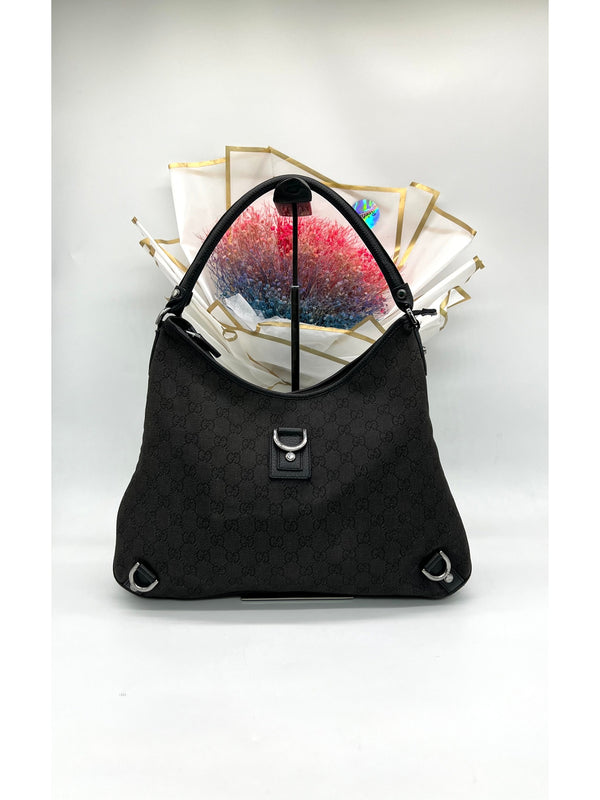 GUCCI GG Denim Small Abby Hobo Bag - Reeluxs 