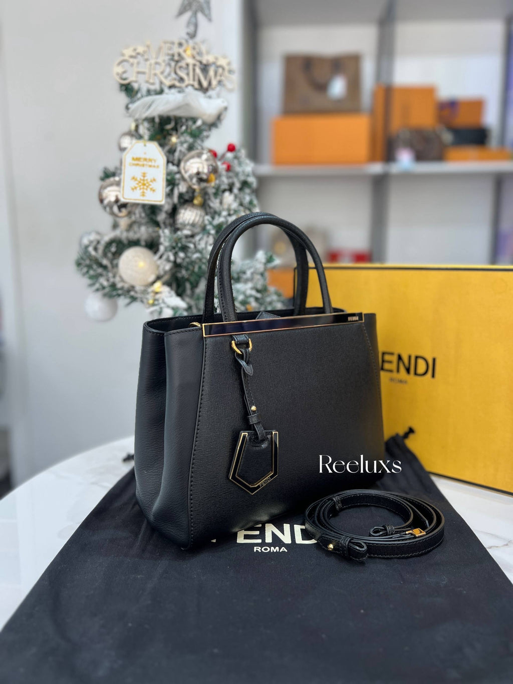 FENDI Black 2Jours Bag