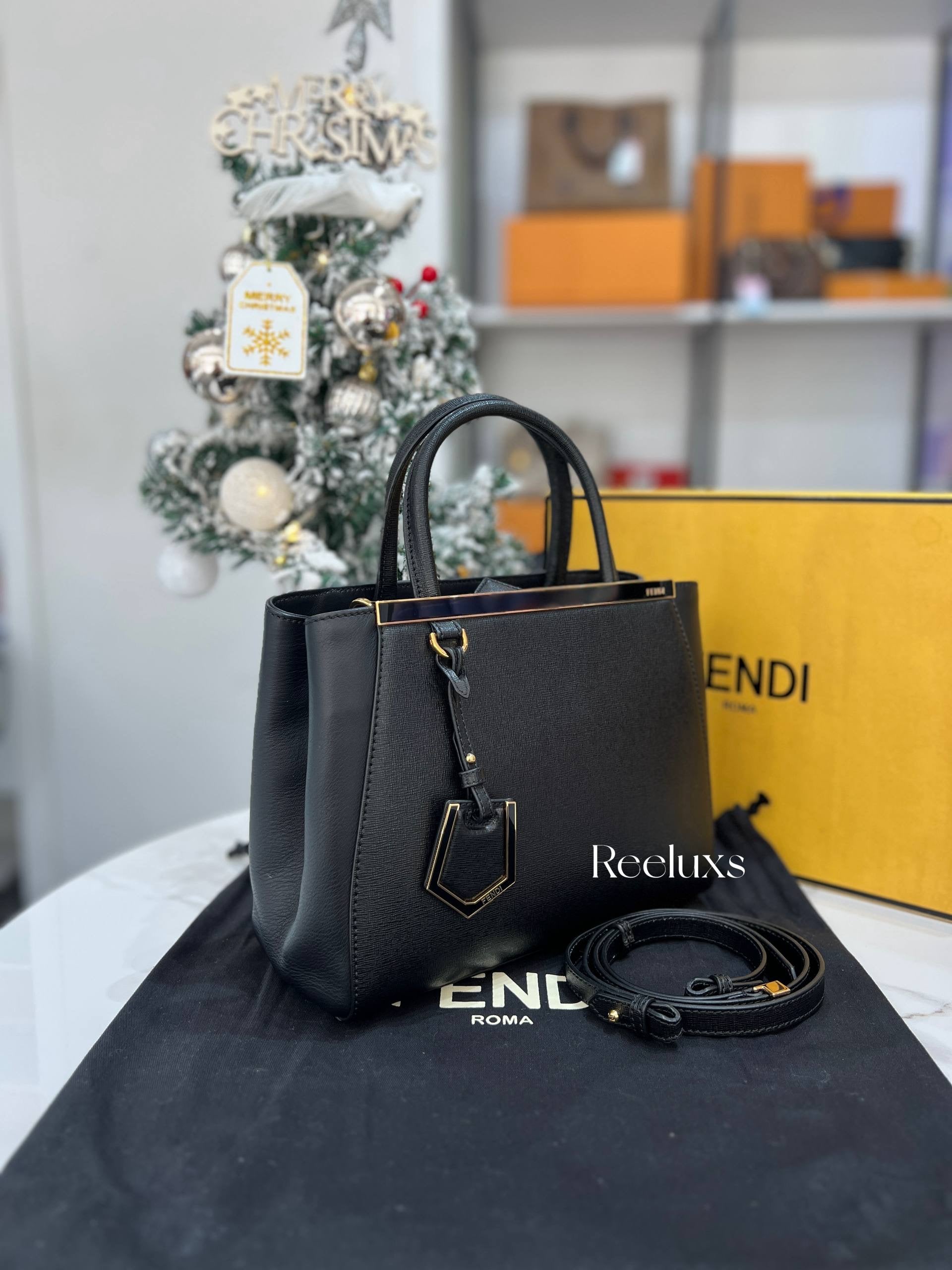 FENDI Black 2Jours Bag