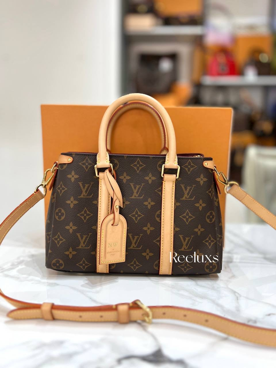 LOUIS VUITTON Soufflot BB handbag Full Set