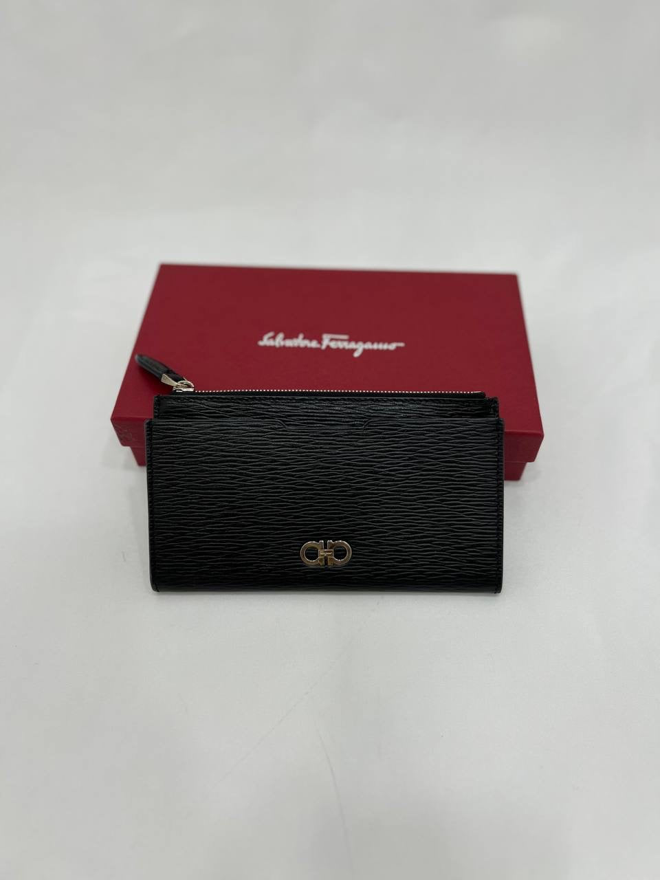 SALVATORE FERRAGAMO Burgundy Wallet With Logo