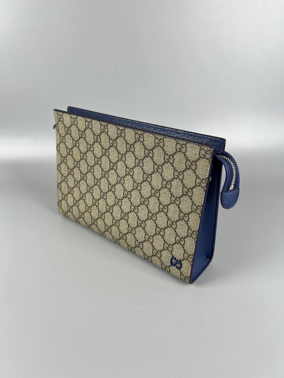 2024 Full Set As New GUCCI Pouch With GG Detail Men Clutch