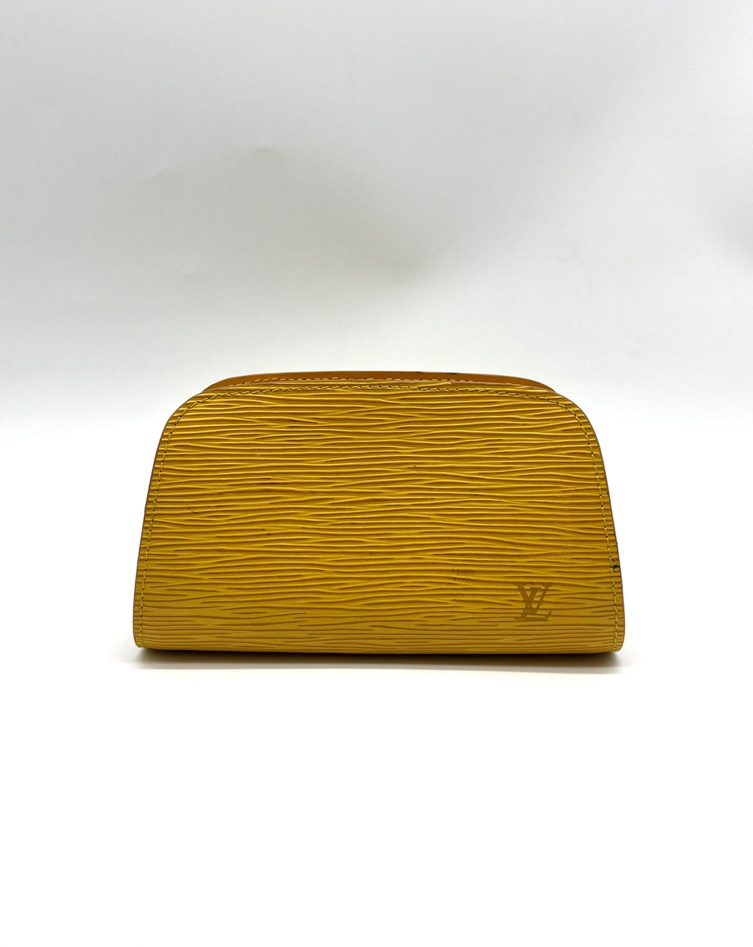 Authentic Louis Vuitton Epi Dauphine Cosmetic Pouch Yellow - Reeluxs 