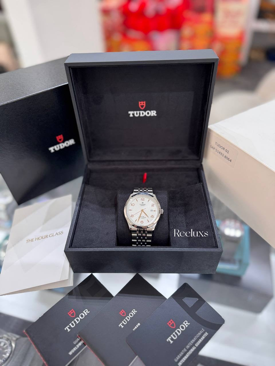 TUDOR 1962 41 mm Steel Watch With An Opaline/Silver Embossed Dial And A Steel Bracelet