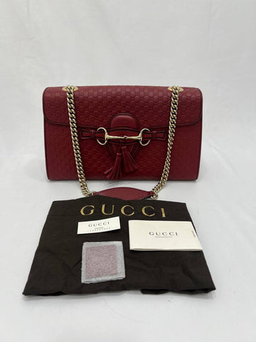 GUCCI Microguccissima Emily Shoulder Bag