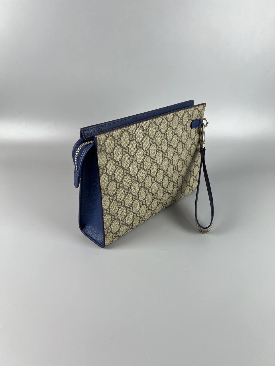2024 Full Set As New GUCCI Pouch With GG Detail Men Clutch