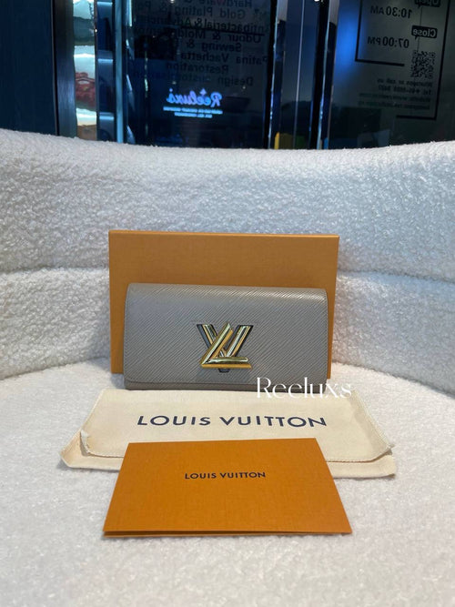 LOUIS VUITTON LV  Twist Wallet Galet Epi Leather