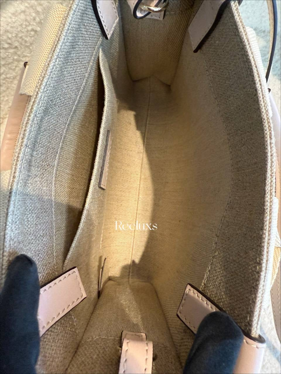 Chloé Woody Tote Bag Large Beige in Canvas
