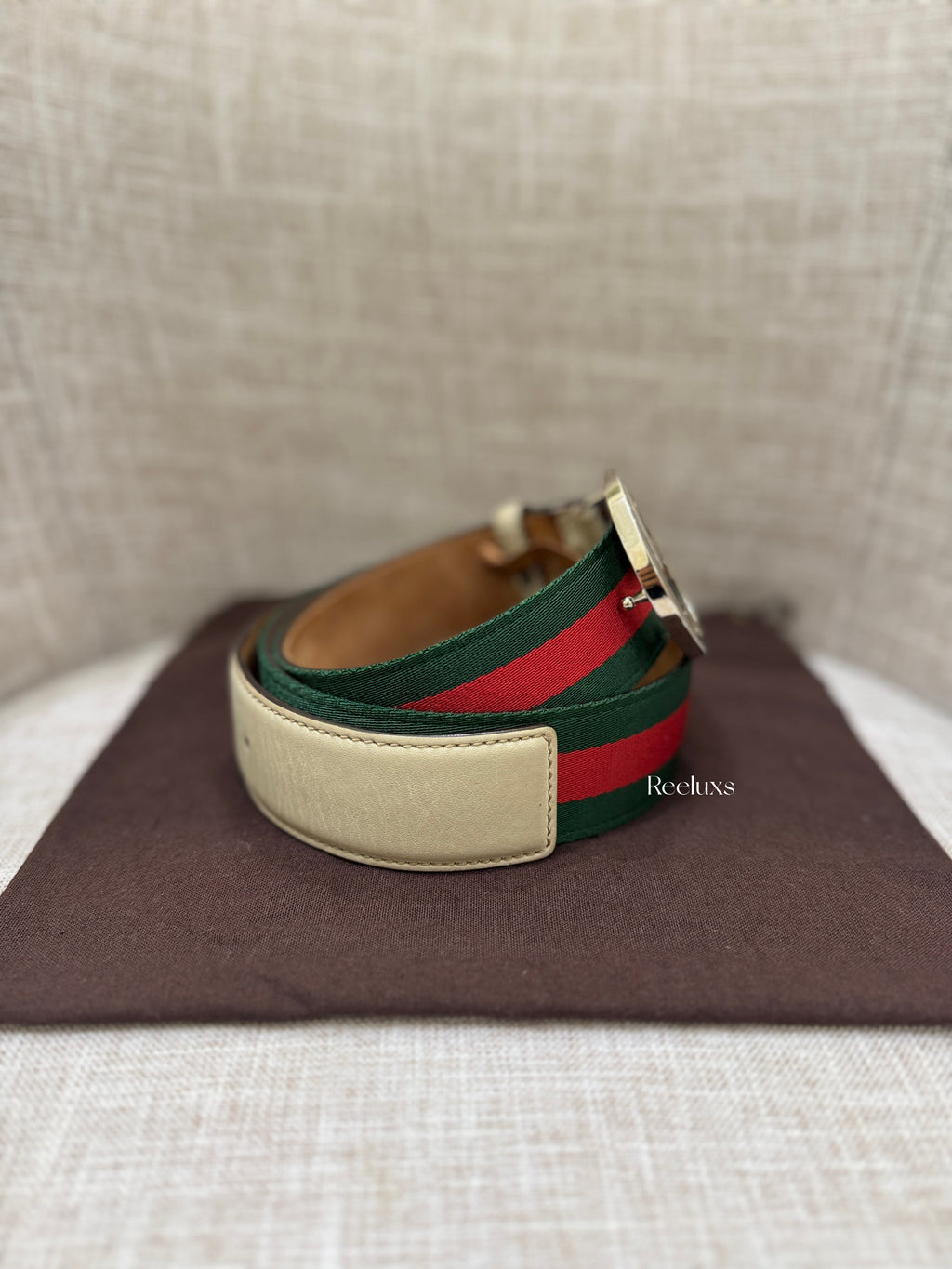 GUCCI GG Interlocking Web Belt