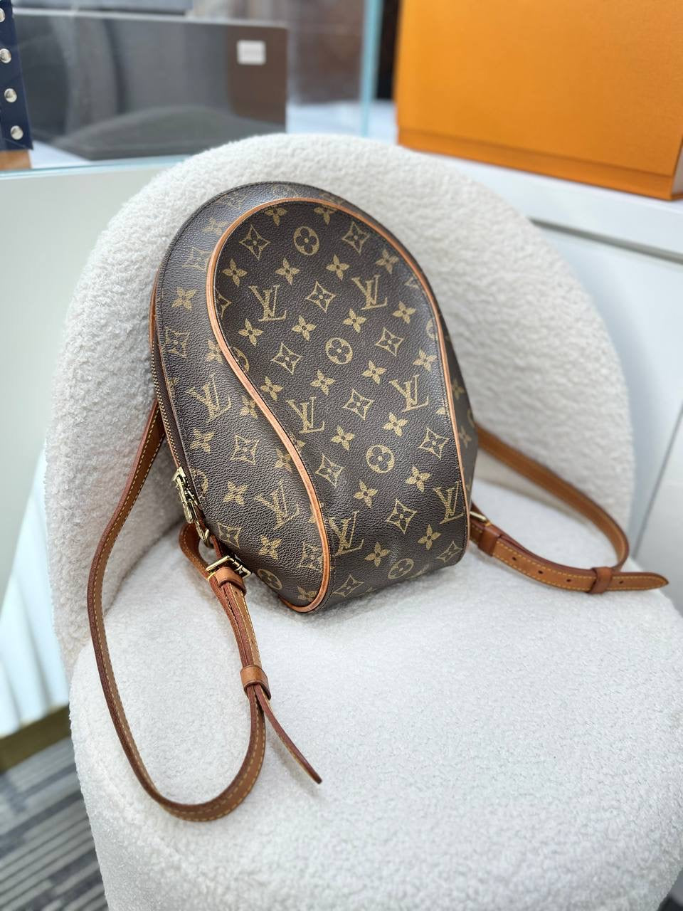 LOUIS VUITTON LV  Monogram Canvas Ellipse Backpack For Lady