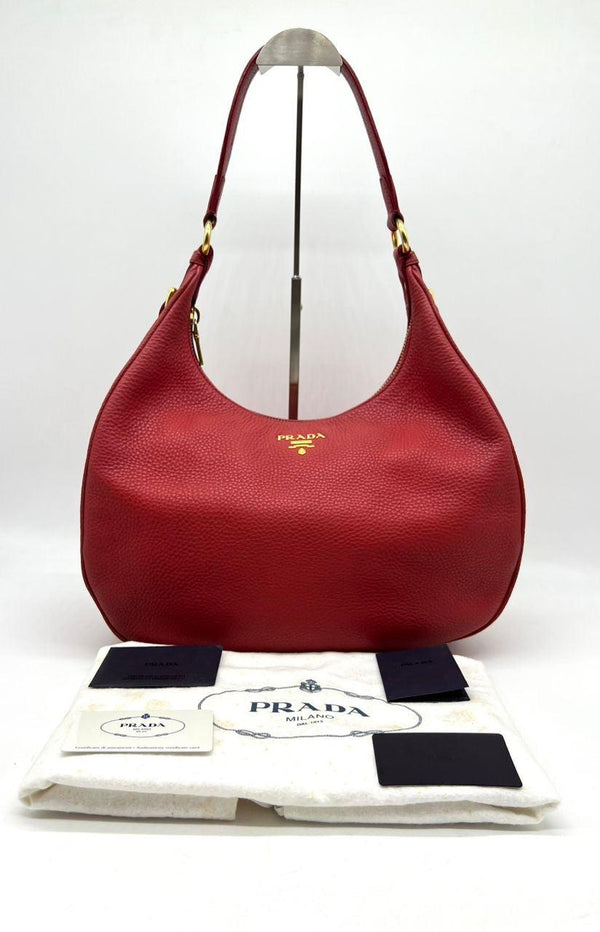 PRADA Vitello Daino Hobo bag - Reeluxs 