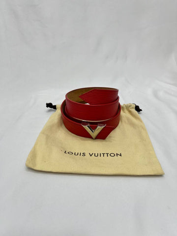 LOUIS VUITTON LV - Essential V Epi Leather Belt