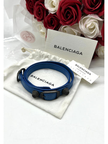 Balenciaga Arena Triple Wrap Bracelet in Blue - Reeluxs 