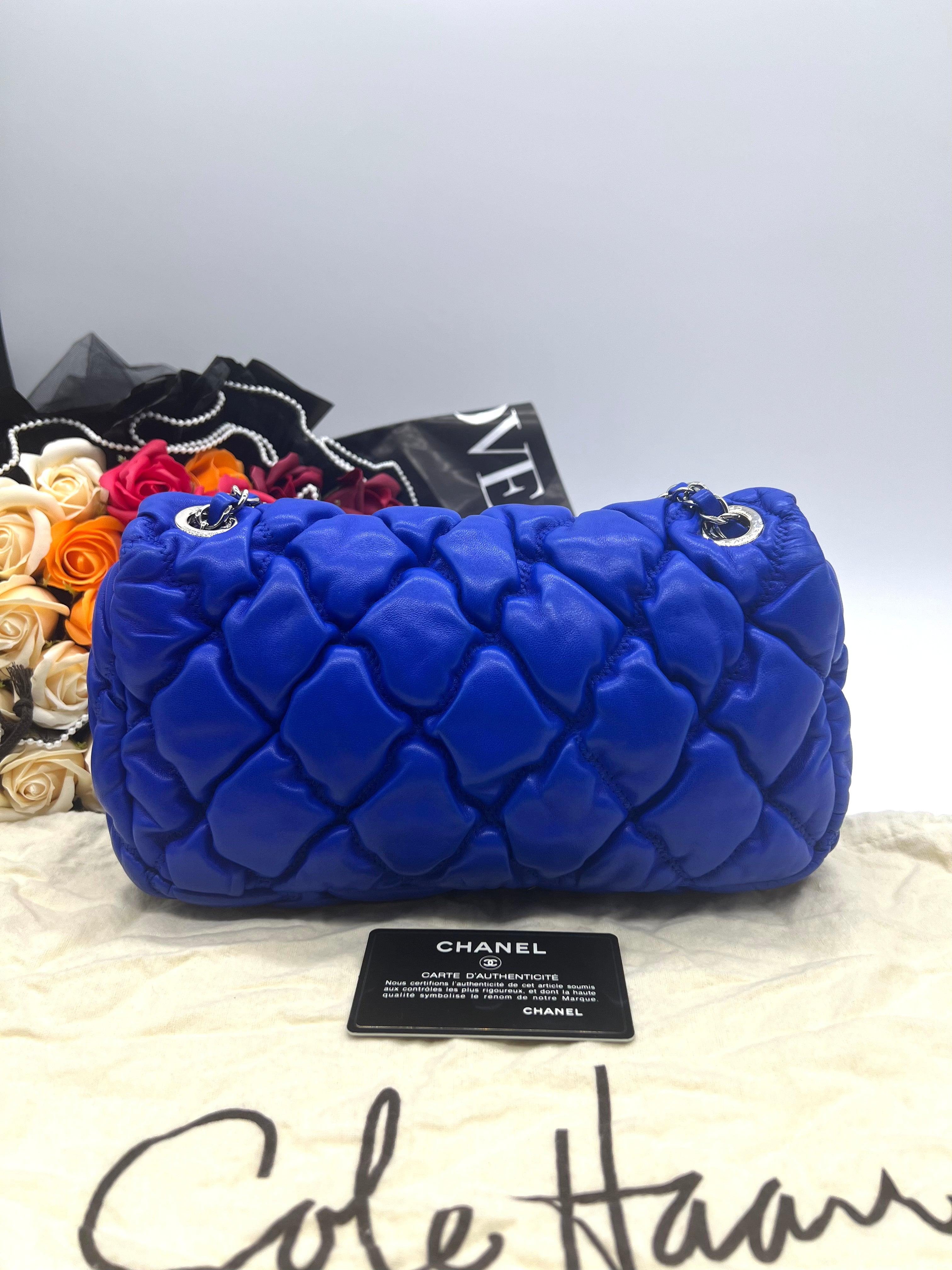 Chanel Special Edition Puffy Blue Flap Sling Bag - Reeluxs 