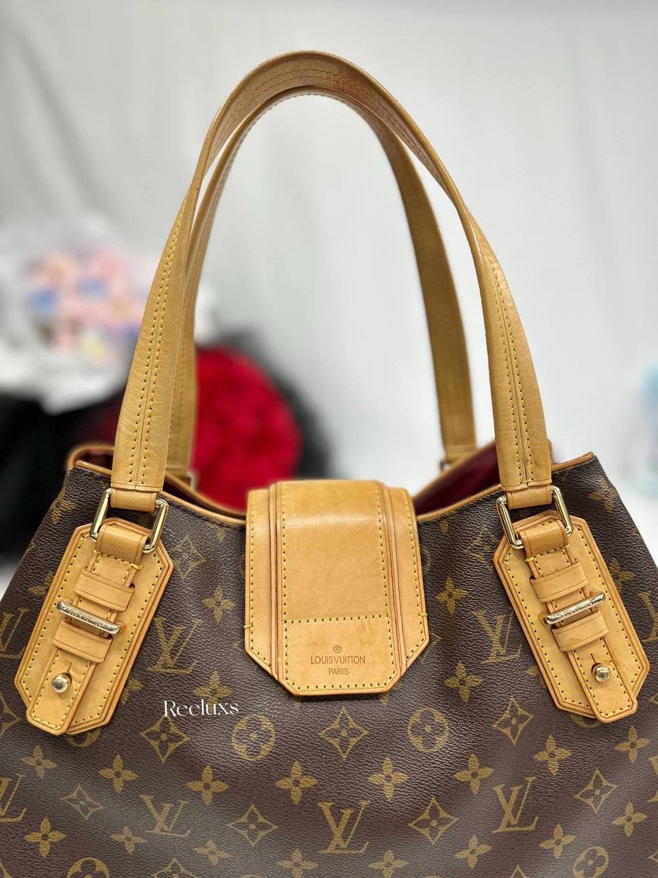 LOUIS VUITTON LV Griet Handbag Monogram Canvas