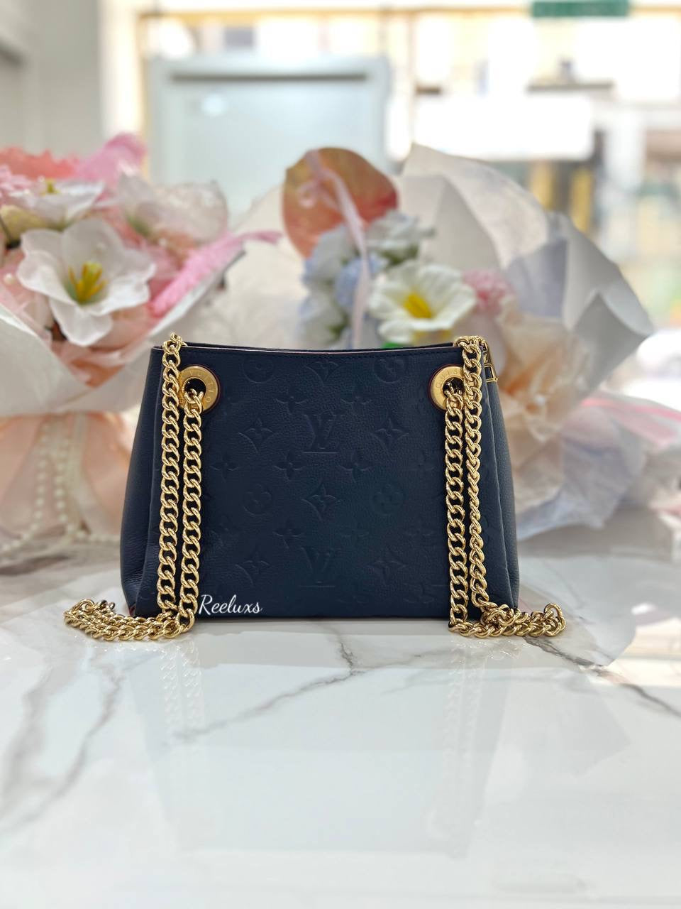 LOUIS VUITTON LV Surene BB Monogram Empreinte Leather Handbag GHW