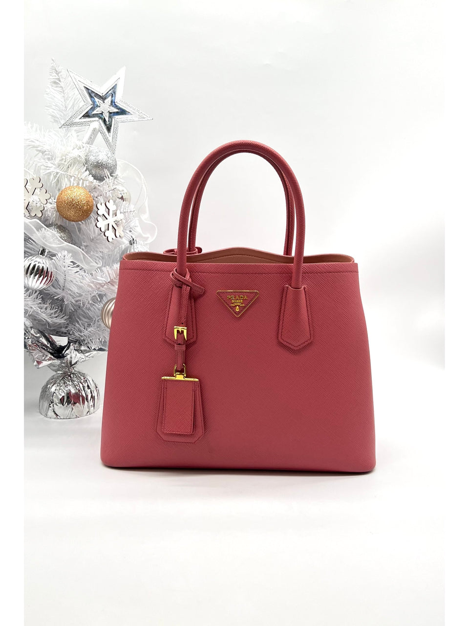 PRADA Double leather handbag - Reeluxs 