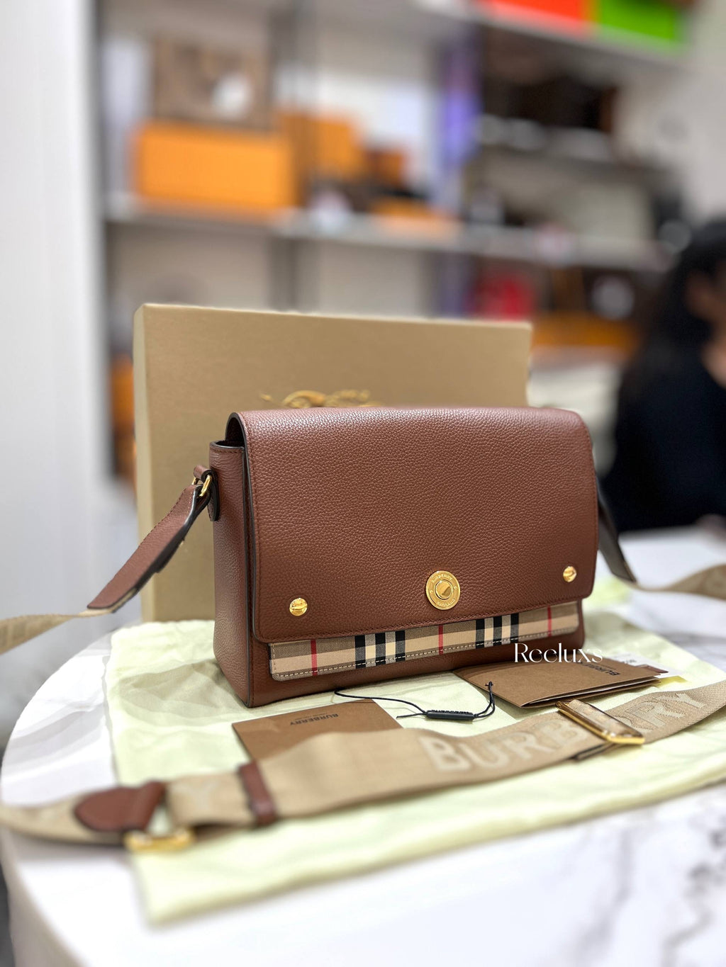 BURBERRY Note Crossbody Bag